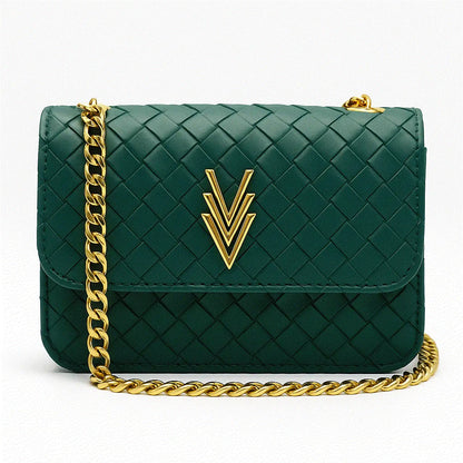 Mia Tiny Purse with Woven Details and Gold Adjustable Strap - VAGOSHOPS