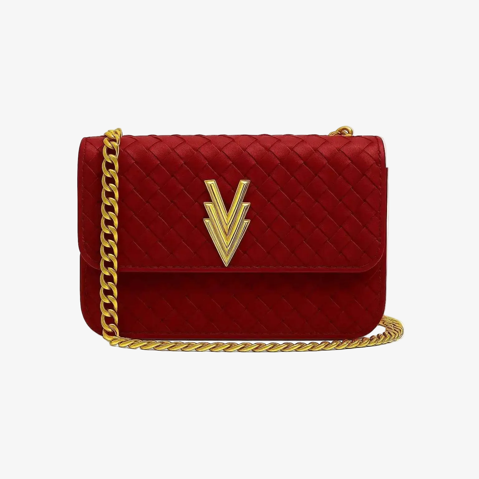 Mia Tiny Purse with Woven Details and Gold Adjustable Strap - VAGOSHOPS