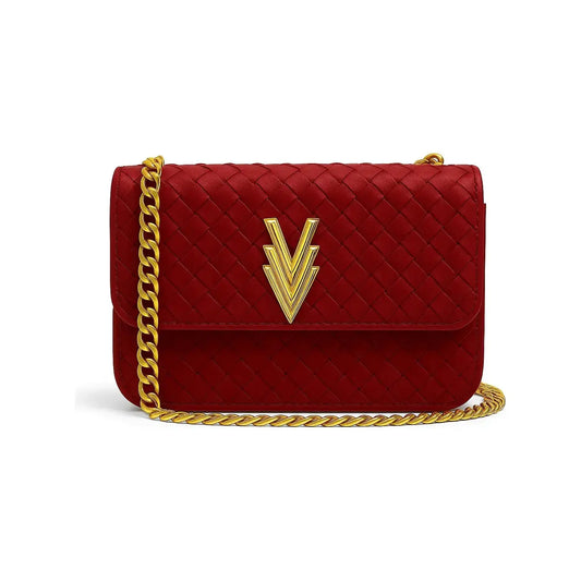 Mia Tiny Purse with Woven Details and Gold Adjustable Strap - VAGOSHOPS