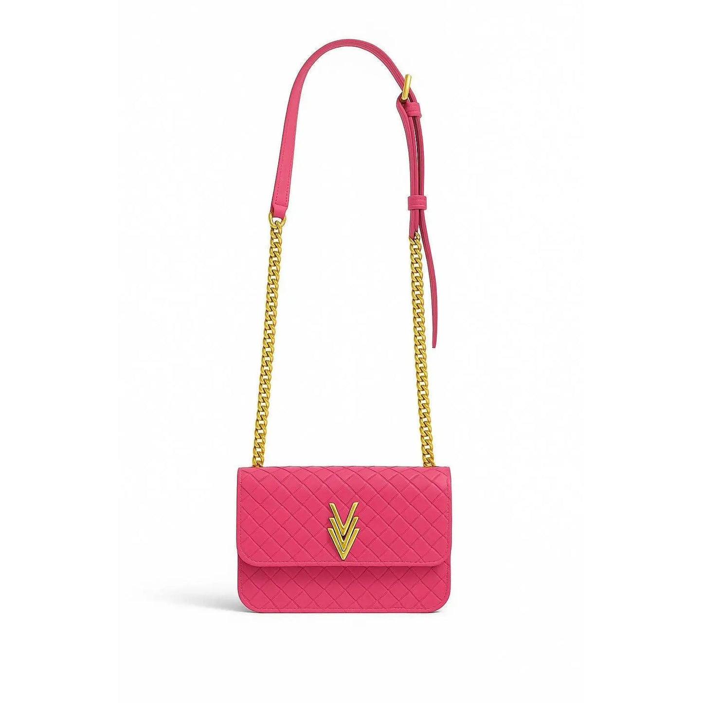 Mia Tiny Purse with Woven Details and Gold Adjustable Strap - VAGOSHOPS