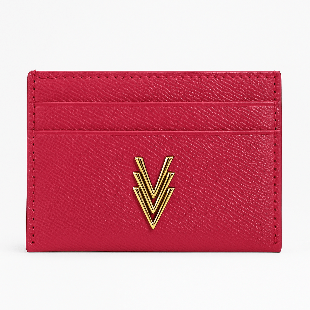 Multi Card Holder with Iconic Logo Constructed with Vegan Leather - VAGOSHOPS