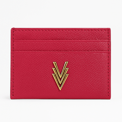 Multi Card Holder with Iconic Logo Constructed with Vegan Leather - VAGOSHOPS