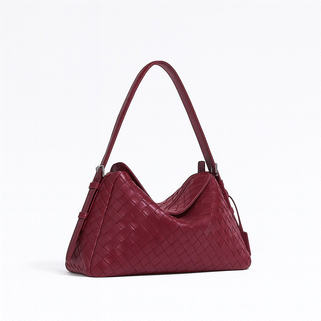 Kaily Leather Woven Purse