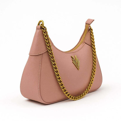 Val Hobo Chain Purse with Gold Chain and Adjustable Strap - VAGOSHOPS