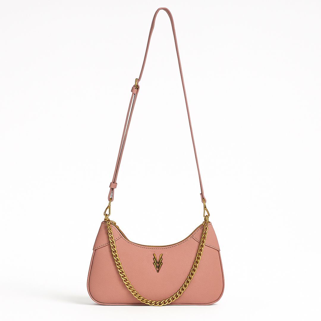 Val Hobo Chain Purse with Gold Chain and Adjustable Strap - VAGOSHOPS